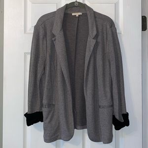 Gray knit blazer size XL